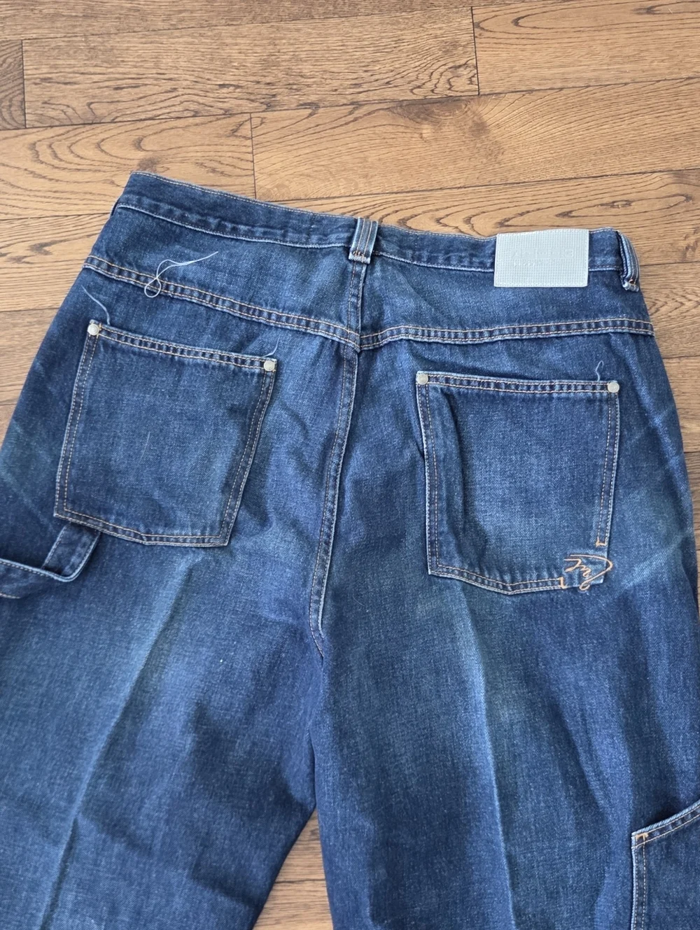 Jordan Men's Y2K Blue Relaxed Jeans Size 36[See Photos For Measurements]